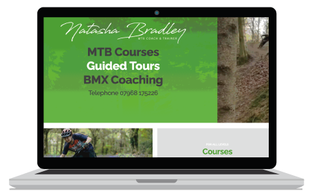 Website Design Header in blue with rocket on the Newton Abbot Website Design page