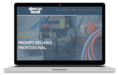 Sample banner of newton abbot website for Devon Heat Plumbers
